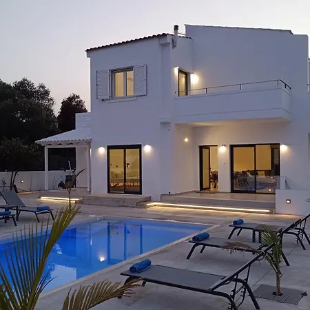 Montis Villa Sea View Heated Pool Daratsos Exterior photo