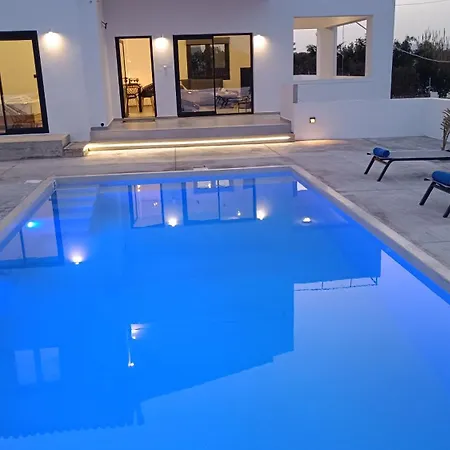 Montis Villa Sea View Heated Pool Daratsos Exterior photo