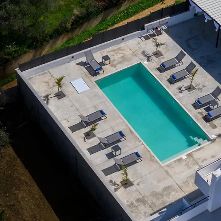 Montis Villa Sea View Heated Pool Daratsos Exterior photo