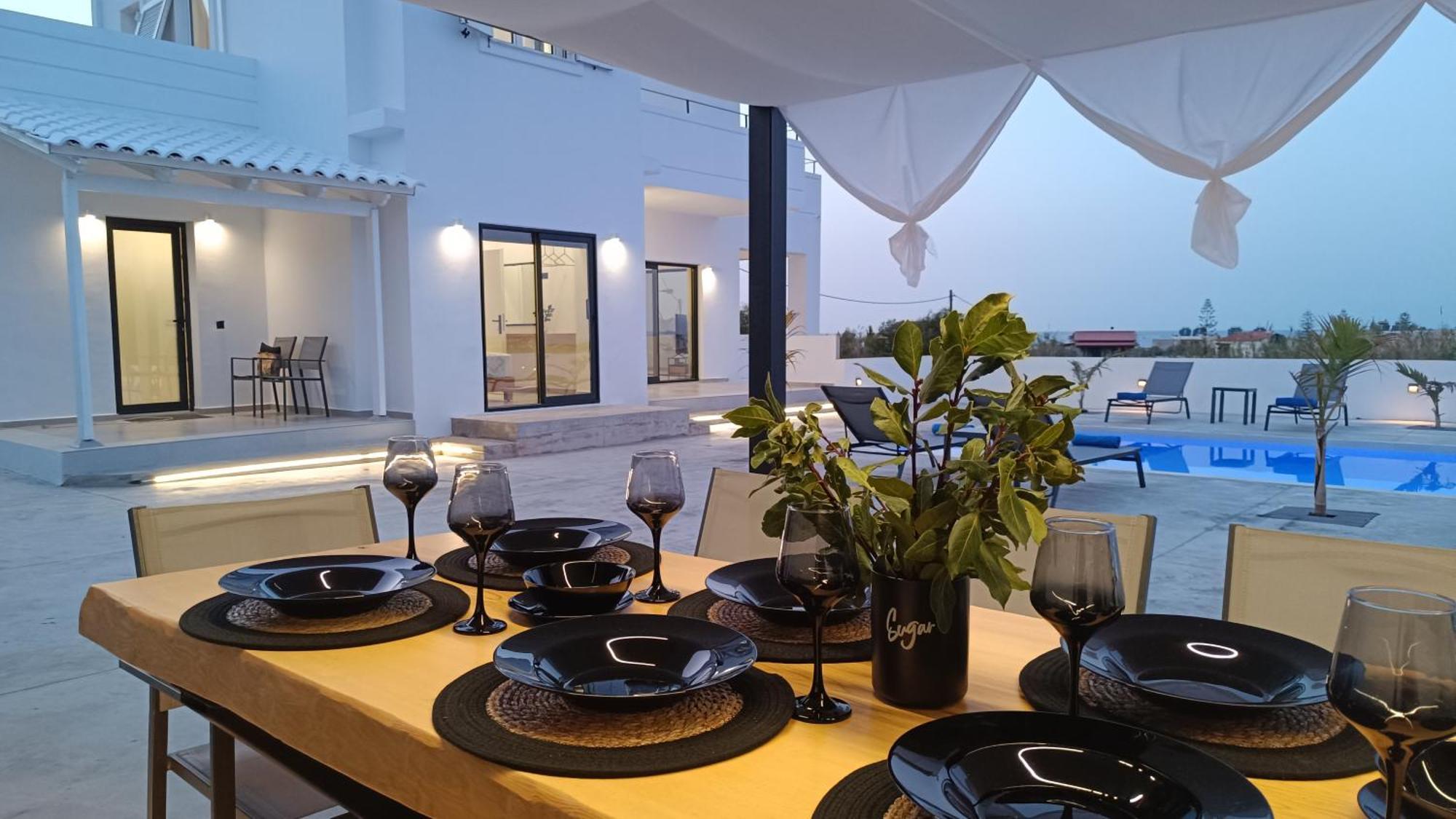 Villa Montis Sea View Heated Pool Daratsos
