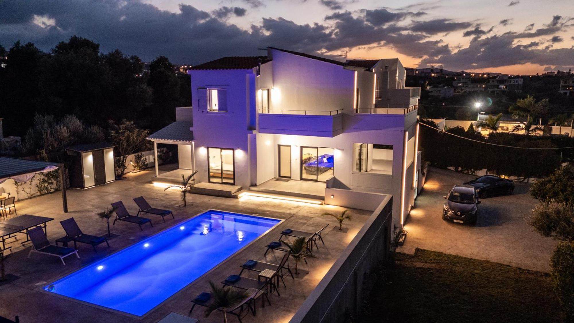 Montis Sea View Heated Pool Villa Daratsos