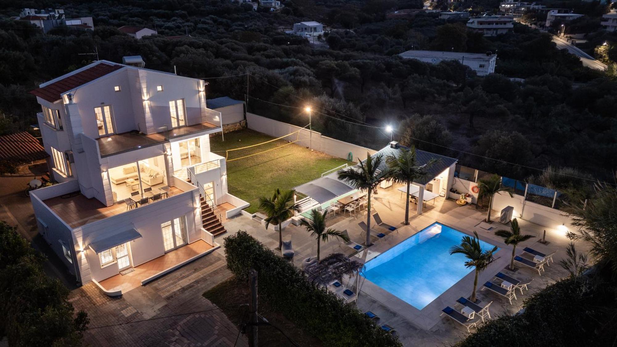 Villa Montis Sea View Heated Pool Daratsos